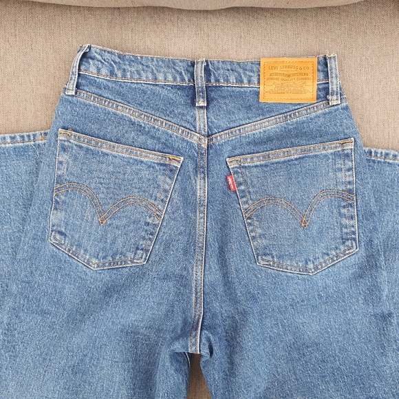 Levi's Ribcage Straight Ankle Jeans Blue W27 L29. - Picture 14 of 14